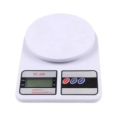 Digital electronic weighing scale with 1g precision and 10kg maximum capacity