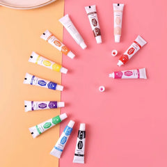 Keep Smiling acrylic paint pack of 12 x 6ml for art and craft projects