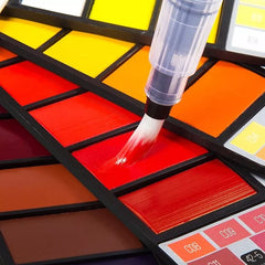 18 colors pigment watercolor paints set with brush for art, craft, and school projects