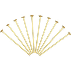 Flat Head Nail Pins Gold/Silver – 10g Pack | Jewelry Making Pins