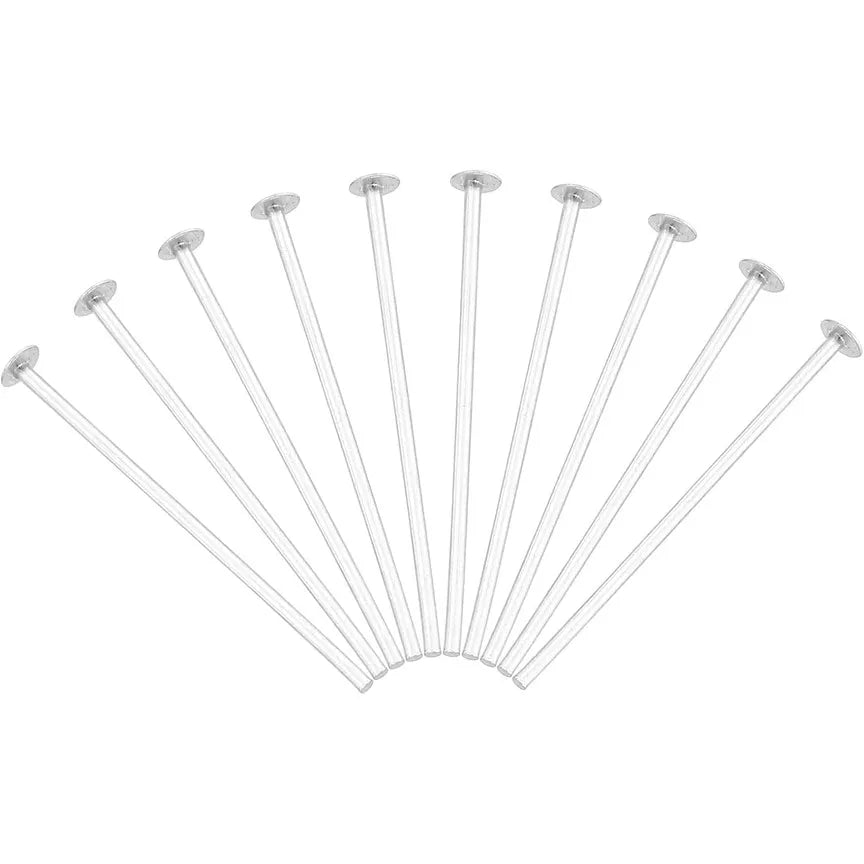 Flat Head Nail Pins Gold Silver 10g Pack for Jewelry Making