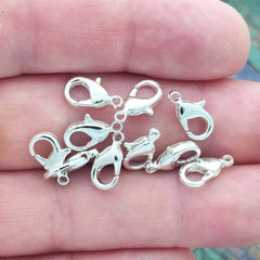 12 Pack 12mm Trigger Lobster Claw Clasps Gold Silver for Jewelry Making