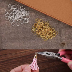 Gold and silver plated jump ring joiners in a 10g pack for jewelry making