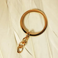 Key Rings with Link Chain – Silver Keychain Rings