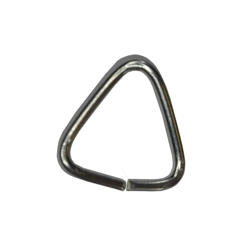 50 pcs 10mm silver triangle open jump rings for keychains jewelry making and DIY crafts