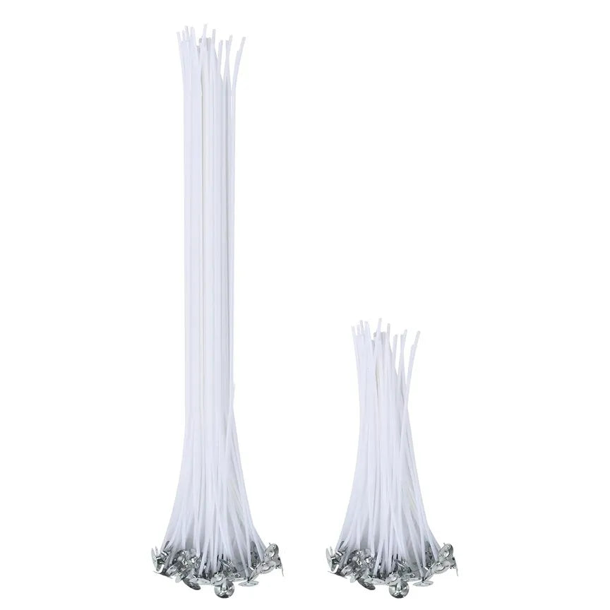 8-inch pre-waxed cotton candle wicks for DIY candle making