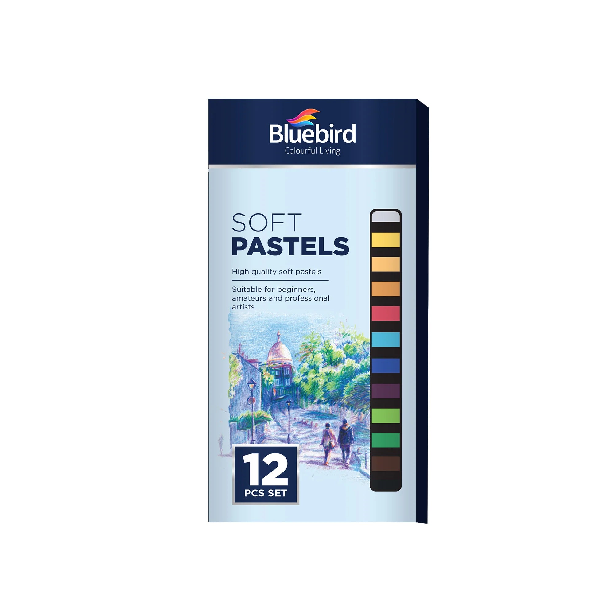 Soft Pastel Set of 12 for Drawing Shading Blending and Art Projects