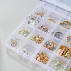 20 Grid Transparent Plastic Organizer Box – Jewelry, Beads & Craft Storage