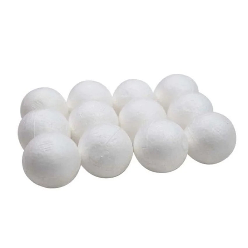 15mm thermocol balls pack of 70 to 80 pieces for crafts and school projects