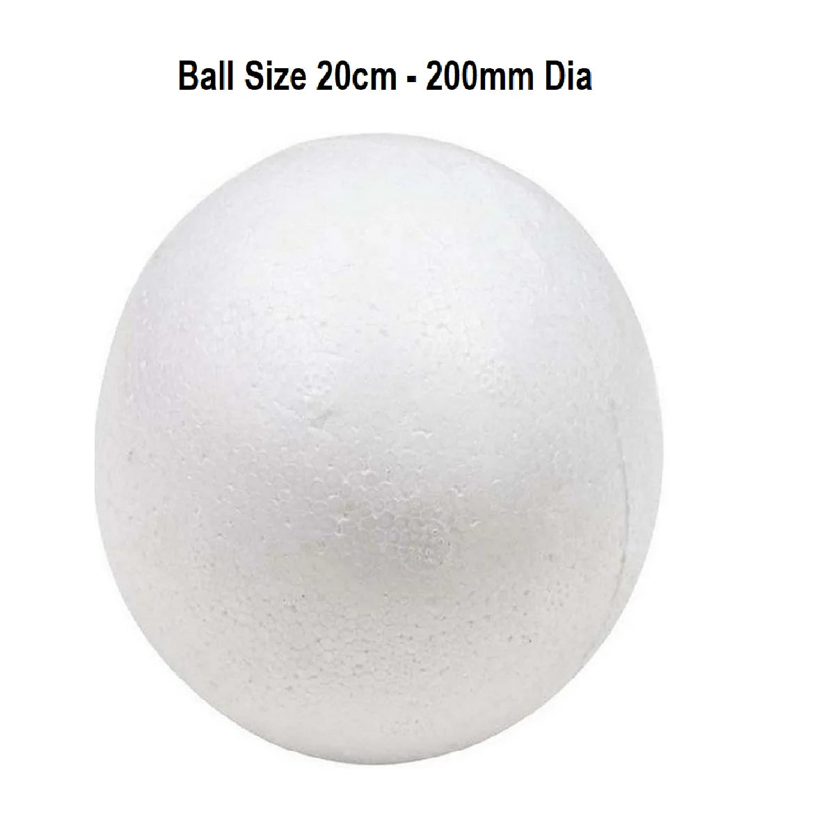 20cm thermocol foam ball 200mm sphere for crafts decoration and school projects