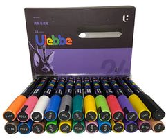 Ulebbe Permanent Acrylic Paint Markers Set Art Permanent Markers for Canvas, DIY Glass, Rock, Ceramic, Wood