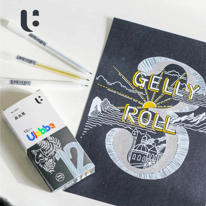 Ulebbe 1mm gel pen for mandala, art, and adult coloring with vibrant colors and smooth ink flow