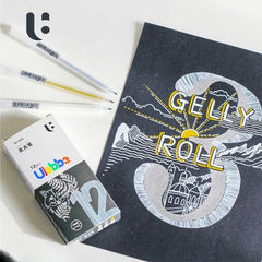 Ulebbe 1mm gel pen for mandala, art, and adult coloring with vibrant colors and smooth ink flow