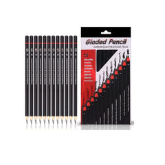 Ulson professional drawing and sketch pencils set of 12 for shading sketching and art drawing