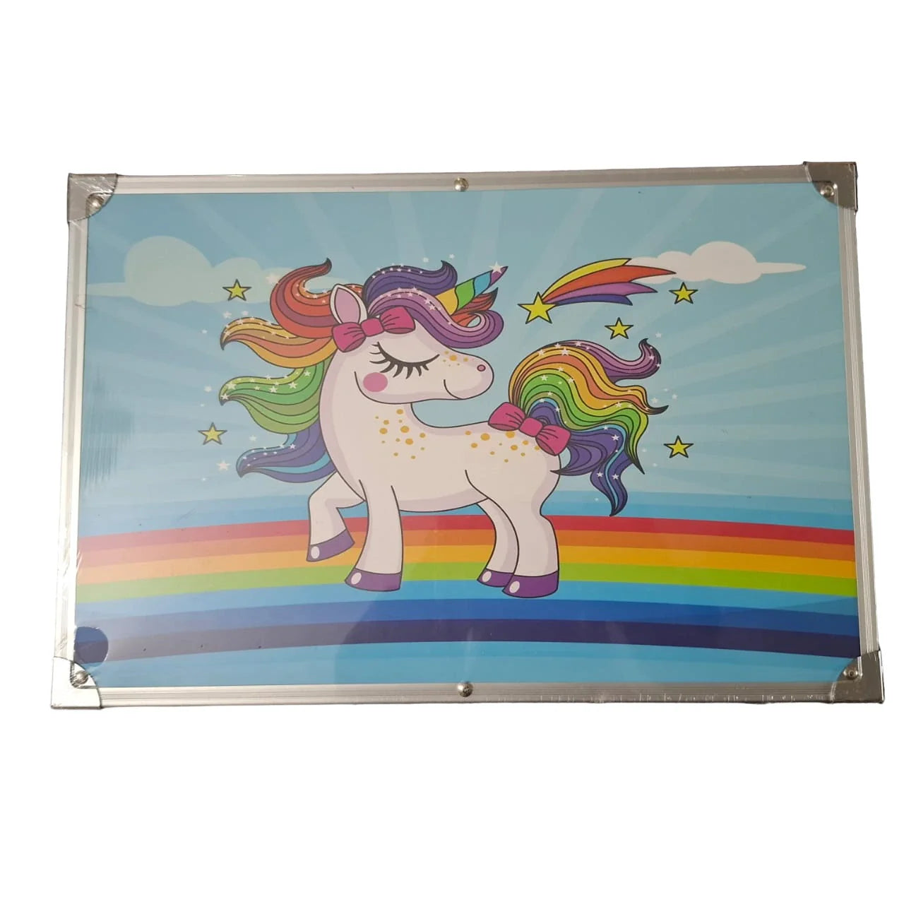 145 pcs coloring kit kids art set with crayons colors and drawing tools for creative learning

