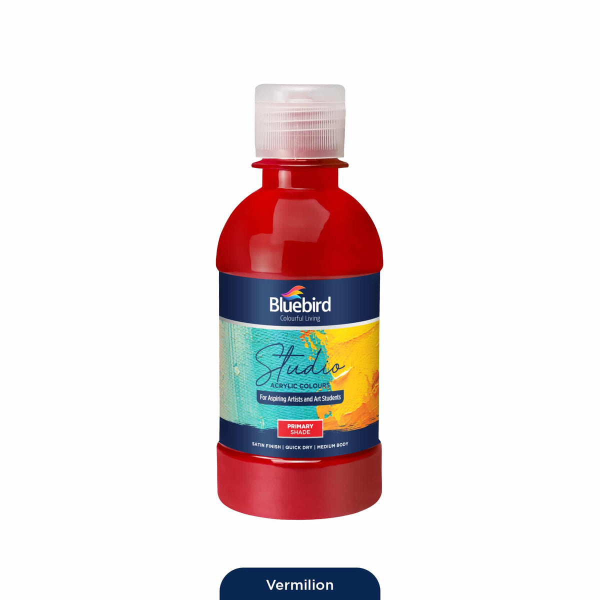 Studio Acrylic Colours 250ml Primary Shades Acrylic Paint for Art and Crafts