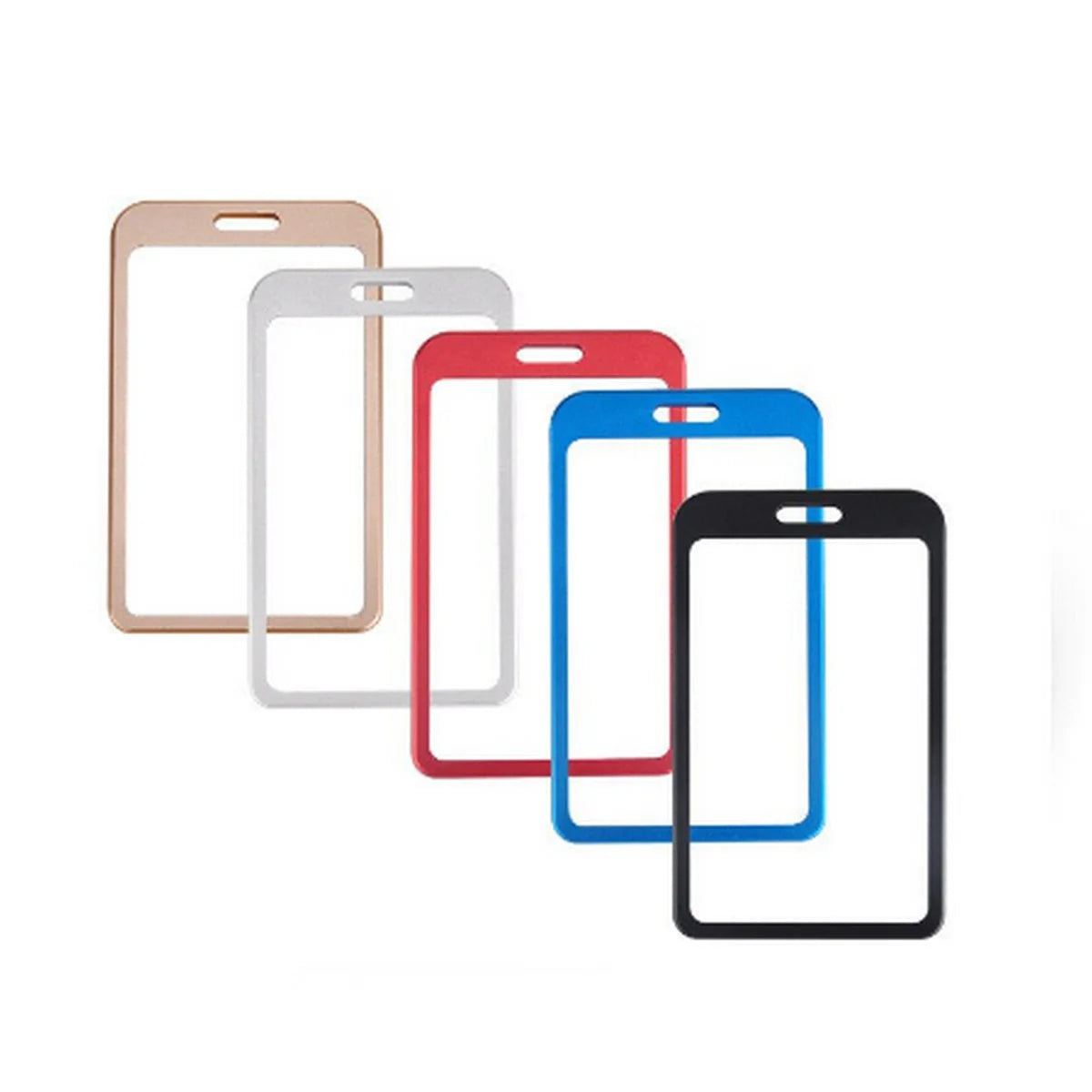 vertical aluminum material card badge holder for id card and bus card 1 pc