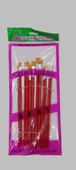 Pack of 12 Paint Brushes - Red