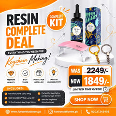 Resin keychain DIY deal bundle with accessories for handmade crafts and resin art