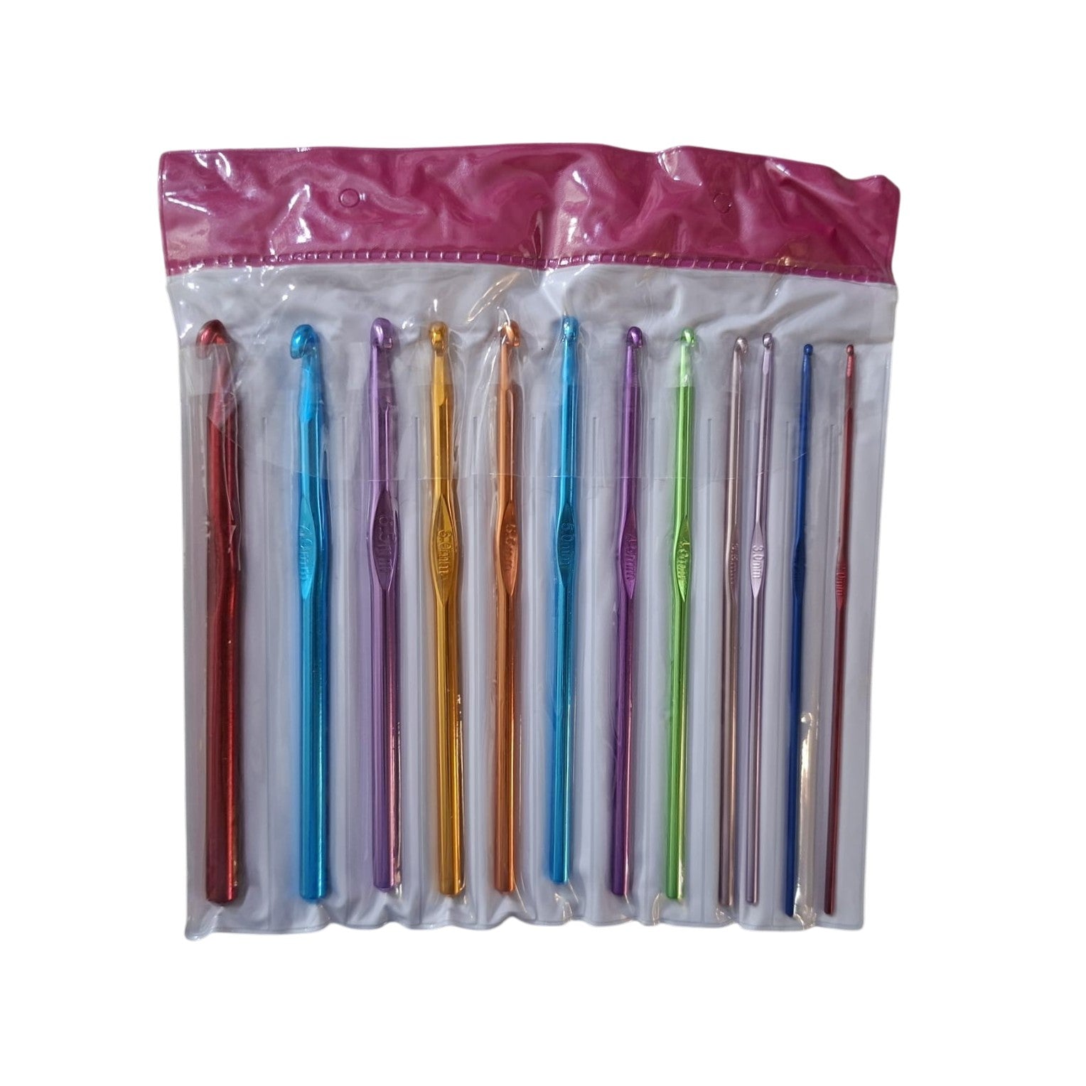 Aluminium crochet hook set 2mm to 8mm for knitting and crochet craft projects