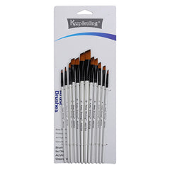 Keep Smiling A6075X 12pcs Cut tip Drawing Paint Brush Set