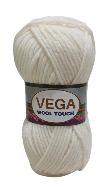 VEGA Wool Touch Yarn Balls Pack of 5 for Crochet and Knitting
