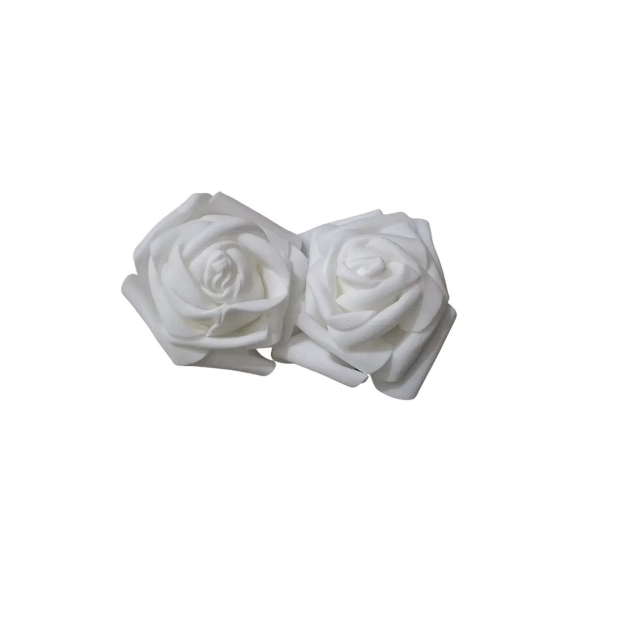 2 pcs 3 inch artificial rose flowers silk foam for wedding bouquet and home decoration