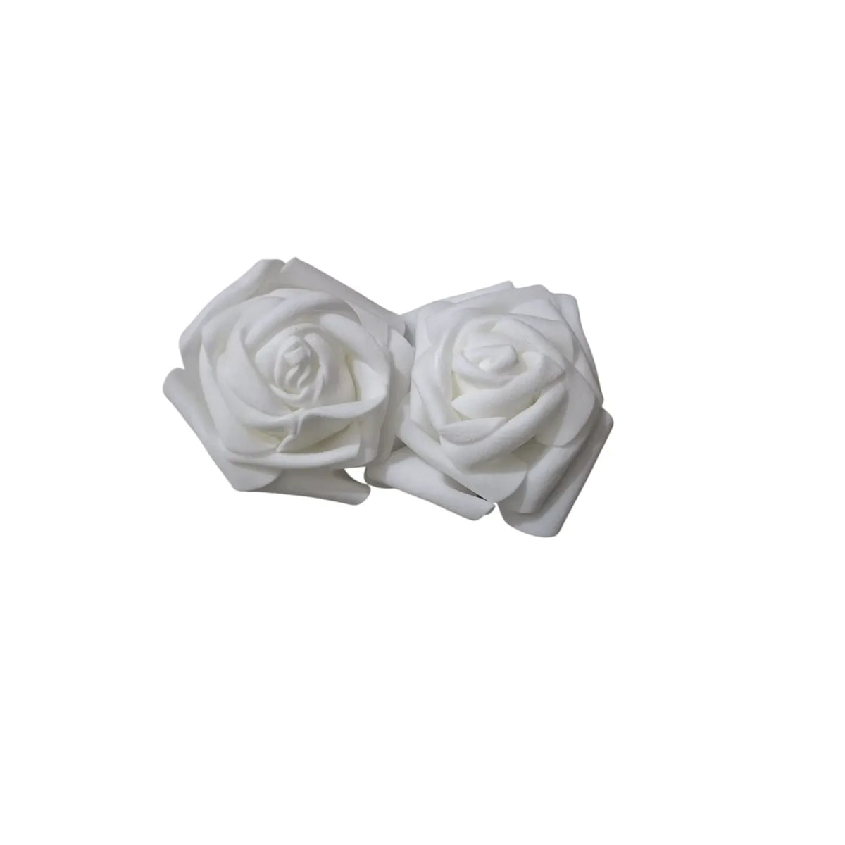 2 Pcs - 3 Inches Artificial Rose Flowers Wedding Bride Bouquet Silk Foam Home Decor Rose Flowers