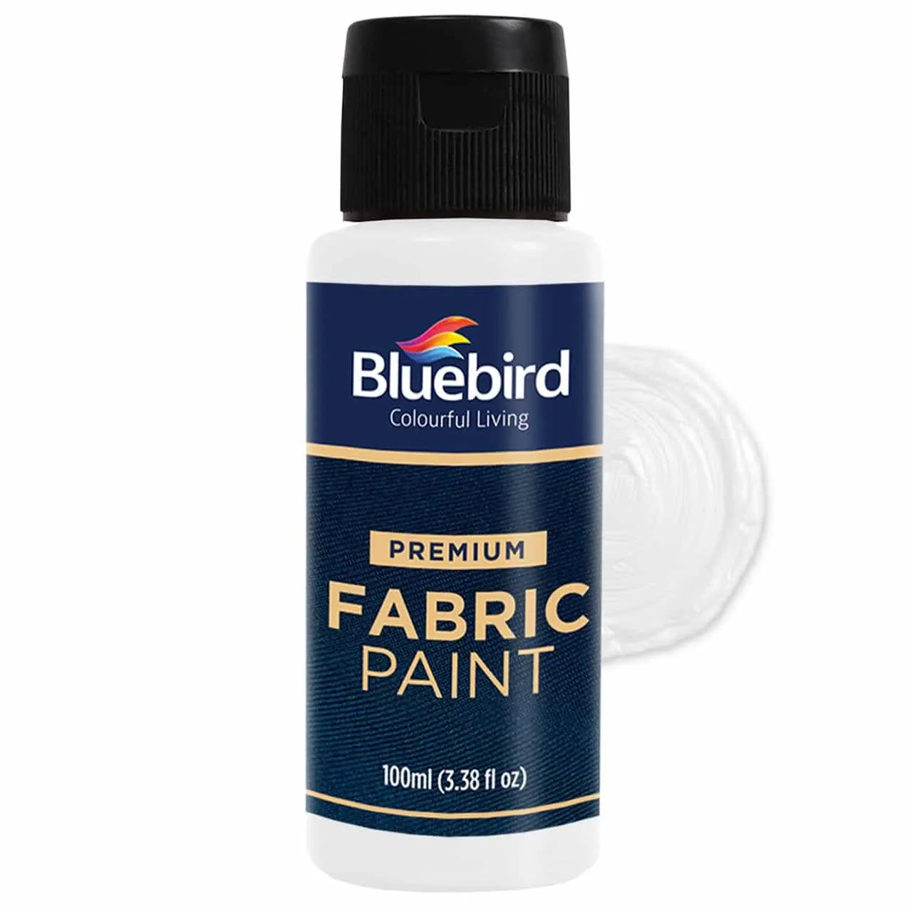 Bluebird 100ml fabric paint bottle for textile and DIY craft painting