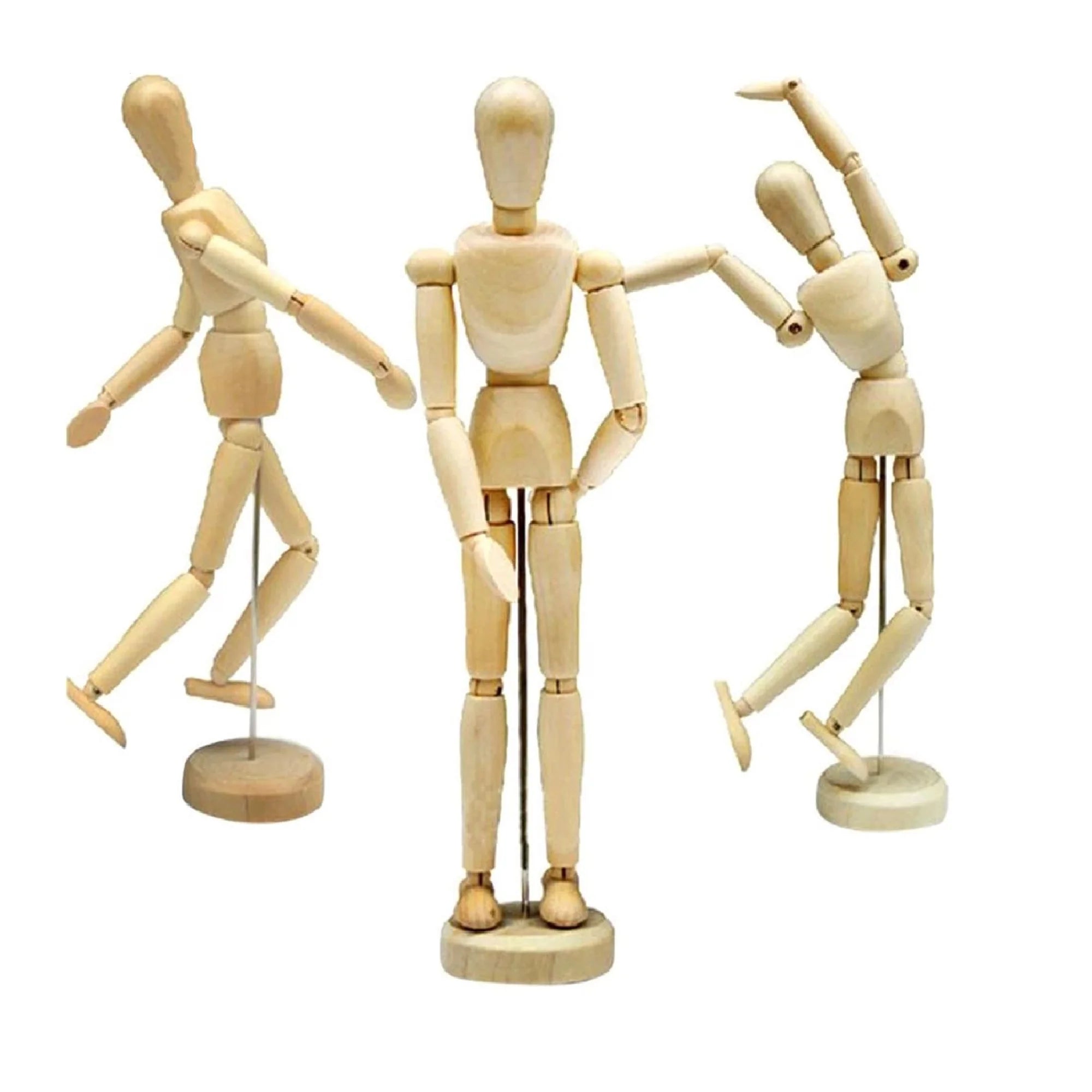 8-inch wooden movable manikin model for artists’ drawing and sketching