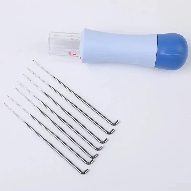 Wool felting tool kit with 7 needle felting needles for DIY craft and handmade wool projects