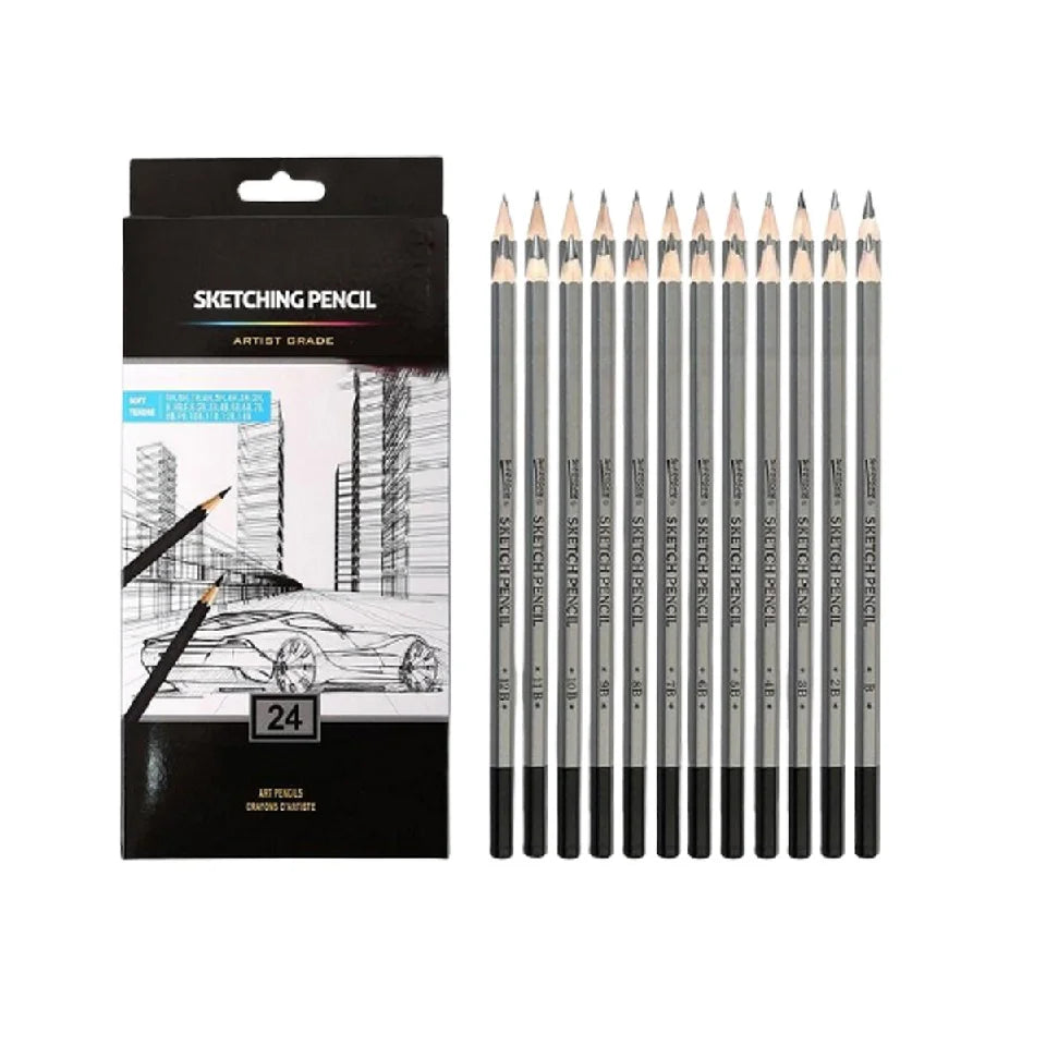 Worison sketch pencil set of 24 for drawing and shading
