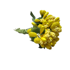 Artificial Fancy Flowers Stamens for Wedding Party, Wreath, Tiara, Jewelry Making, 12 Pollen Bunch