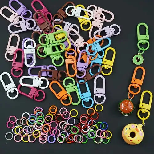 Cute Colorful Flower Resin Mini Keychain Pendant for Bag Decoration