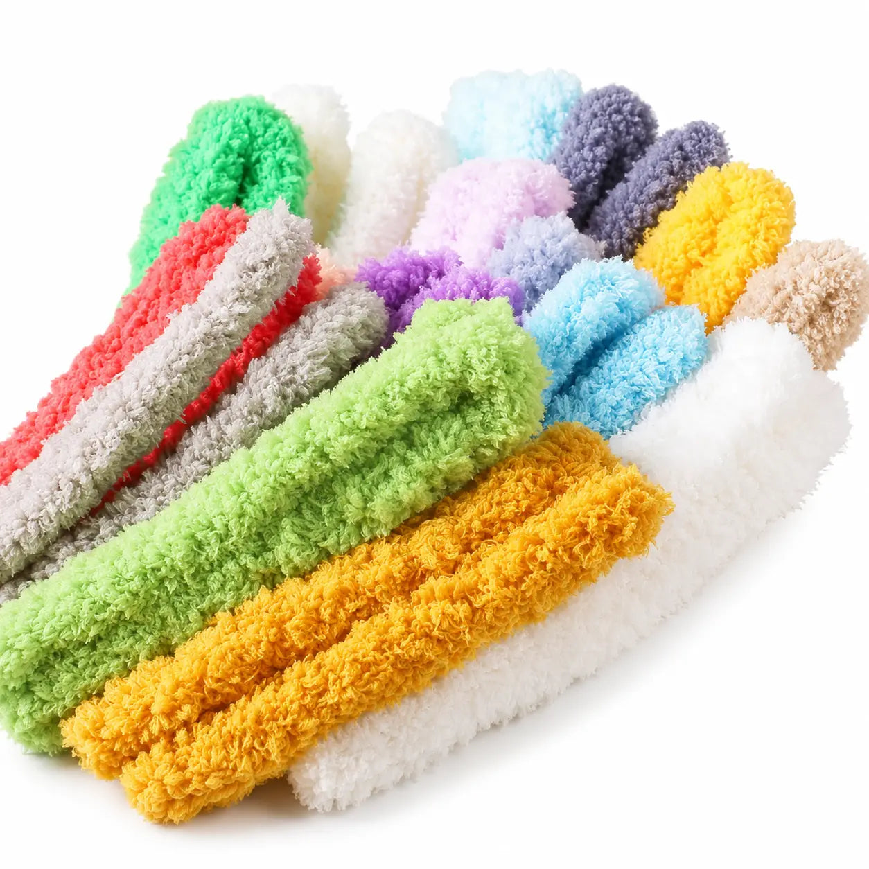 Premium Wool Jumbo Pipe Cleaner 1 Meter Plain Coral Fleece Chenille Stem