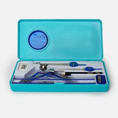 DuX 701 geometry box set with complete math instruments for students including compass, ruler, protractor, and pencils for school use