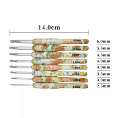 Vintage Crochet Hook Set 8 Pcs for Crochet Yarn Crafts and DIY Projects