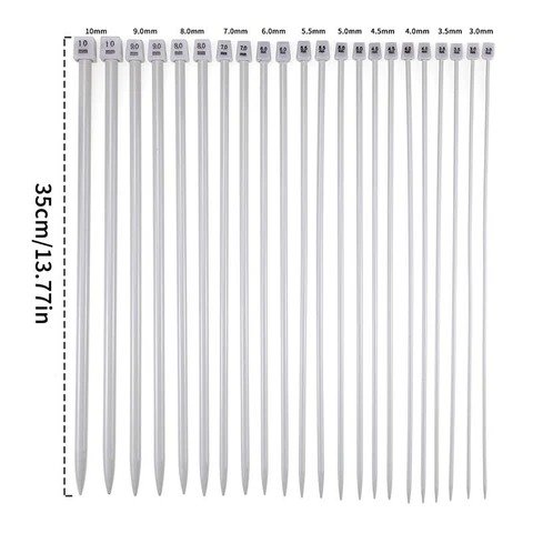 Premium Stainless Steel Knitting Needles for Wool and Yarn Projects