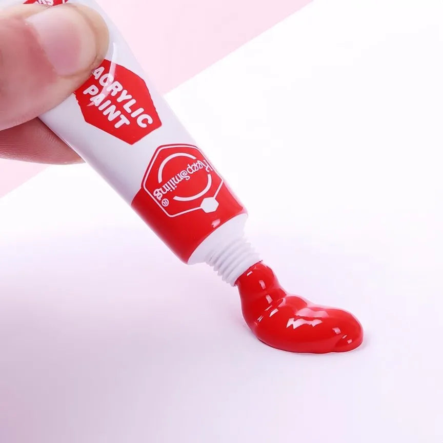 Keep Smiling acrylic paint pack of 12 x 6ml for art and craft projects
