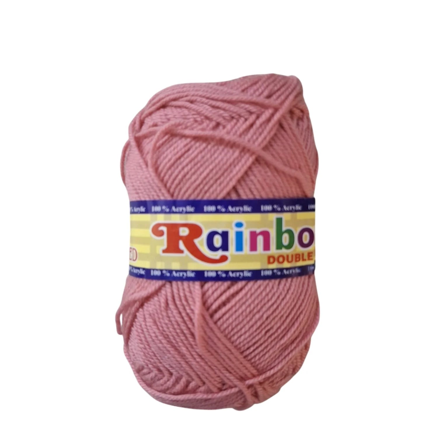 Rainbow double knit yarn ball 4ply 80g for knitting crochet and DIY craft projects