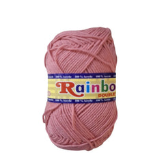 Rainbow double knit yarn ball 4ply 80g for knitting crochet and DIY craft projects