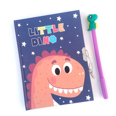 Cute Dino diary with Gel Pen key lock with Packing stationery school Gift