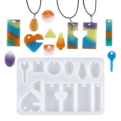 Silicone Earrings Necklace Pendant Mould DIY Handmade Resin Mold Jewelry Making
