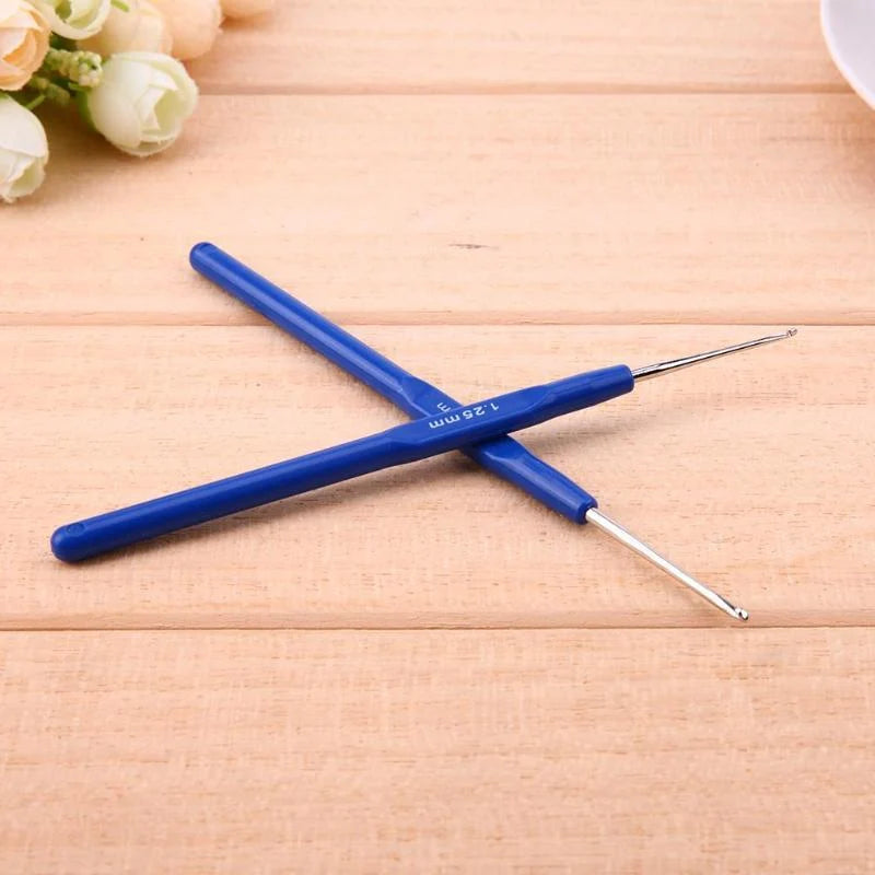 Small crochet hooks set 8 sizes aluminum crochet needles for knitting yarn crafts DIY projects and handmade crochet