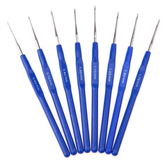 Small Crochet Hooks Set – 8 Sizes Aluminum Crochet Needles for Knitting, Yarn & DIY Craft Projects