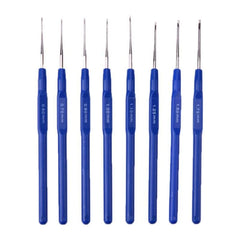 Small crochet hooks set 8 sizes aluminum crochet needles for knitting yarn crafts DIY projects and handmade crochet
