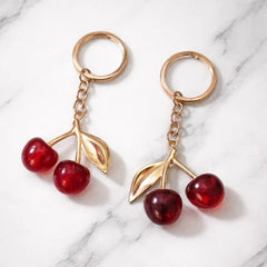 Viral Cherry Keychain Cute Cherry Bag Charm and Keyring