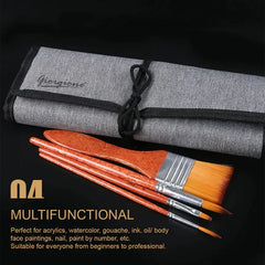 Giorgione 25-piece multipurpose artist paint brush set for acrylic, watercolor, and oil painting