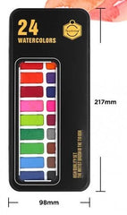 Keep Smiling Watercolor Set In Tin Box 24 Colors