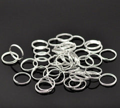 Gold and silver plated jump ring joiners in a 10g pack for jewelry making